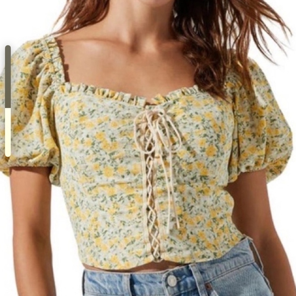 ASTR The Label Floral Corset Top